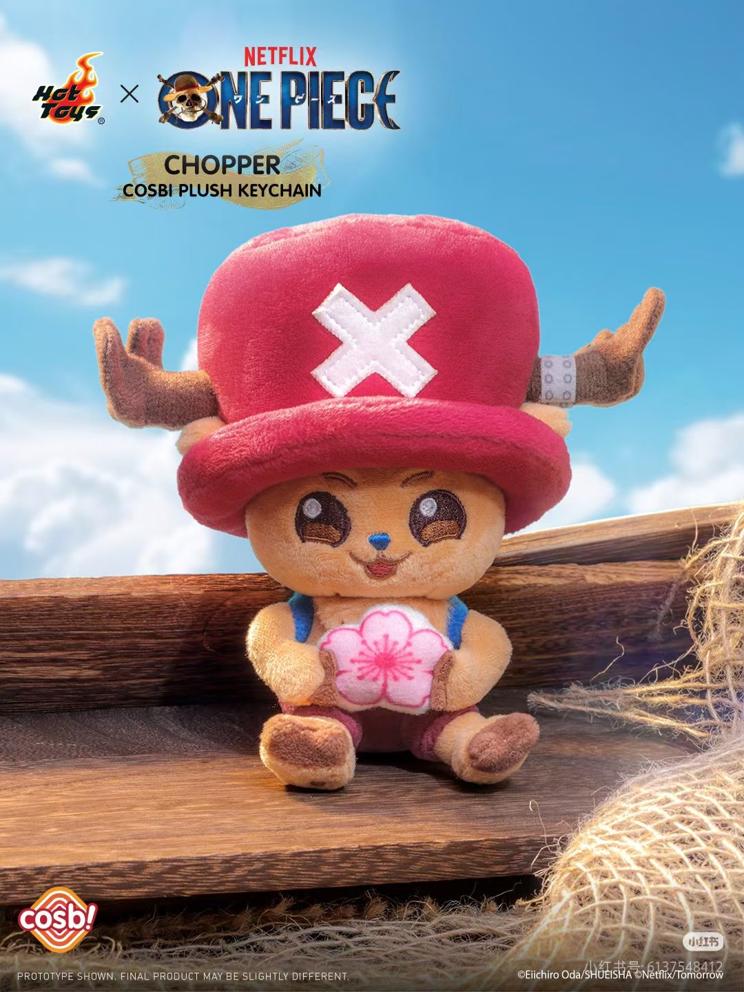 Hot Toys COSBI One Piece Chopper Plush Keychain Blind Box