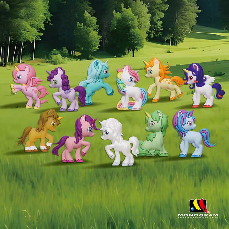 Unicorns 3D Foam Bag Clip, Series 1 - Pack