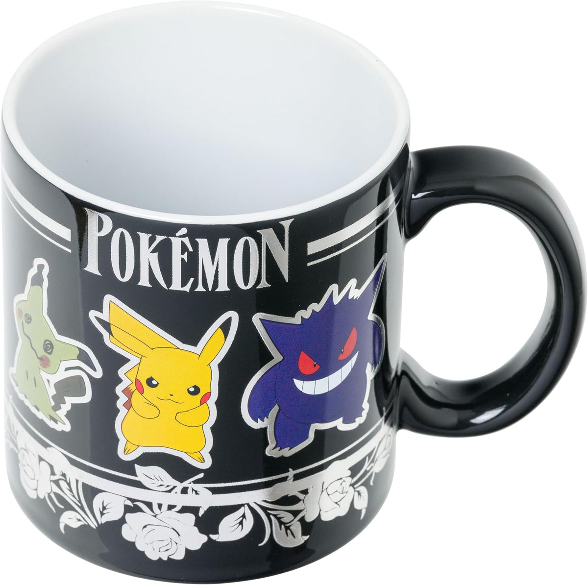 Pokemon Ghost Type Floral Badge Foil 20oz Ceramic Mug