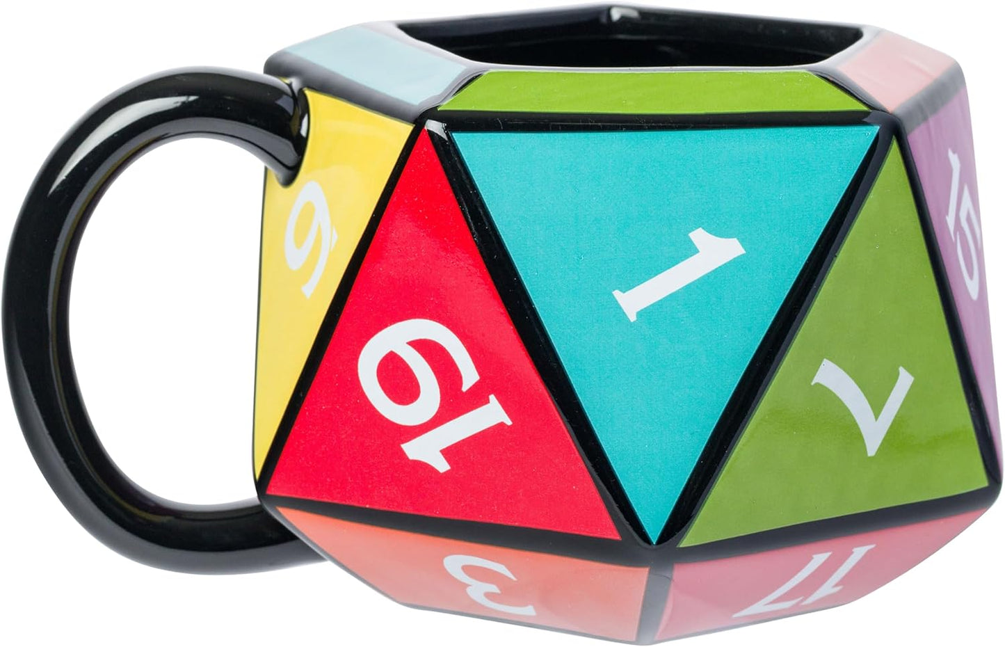 Dungeons & Dragons D20 Die Ceramic 3D Sculpted Mug