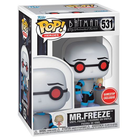 Funko Pop! Heroes: Batman Animated Series: Mr. Freeze with Nora  Snow Globe#531 - Gamestop Exclusive