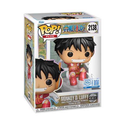 Funko Pop! PLUS: Animation: One Piece: Monkey D. Luffy #2138 - Metallic - Exclusive