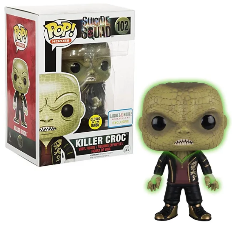 Funko Pop! Heroes: Suicide Squad - Killer Crock - GITD Barnes & Noble Exclusive