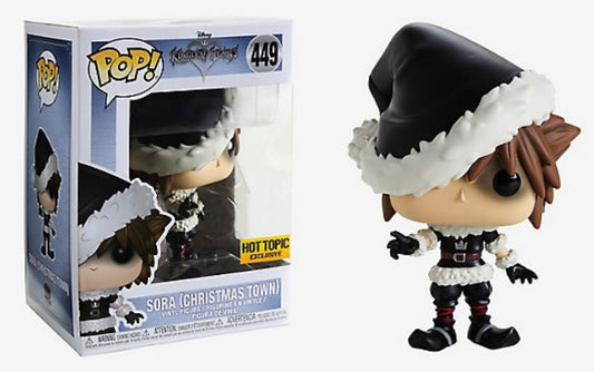 Funko Pop! Kindom Hearts Sora (Chistmas Town) #449 Hot Topic Exclusive