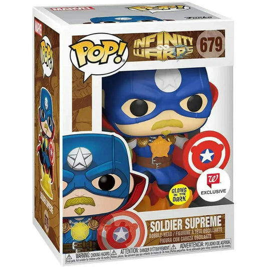 Funko Pop! Infinity Wars - Soldier Supreme #679 - GITD Wallgreen Exclusive
