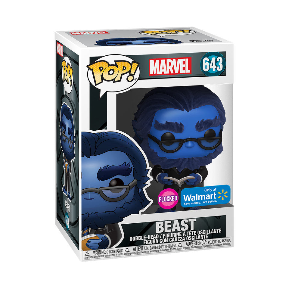 Funko Pop! Marvel: Beast #643 - Flocked - Walmart Exclusive