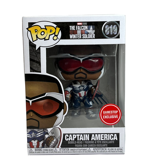 Funko Pop! Falcon Winter Soldier: Captain America #819 Gamestop Exclusive
