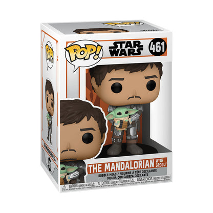 Funko Pop! Star Wars: Mandalorian Mando Holding Child Vinyl Figure #461