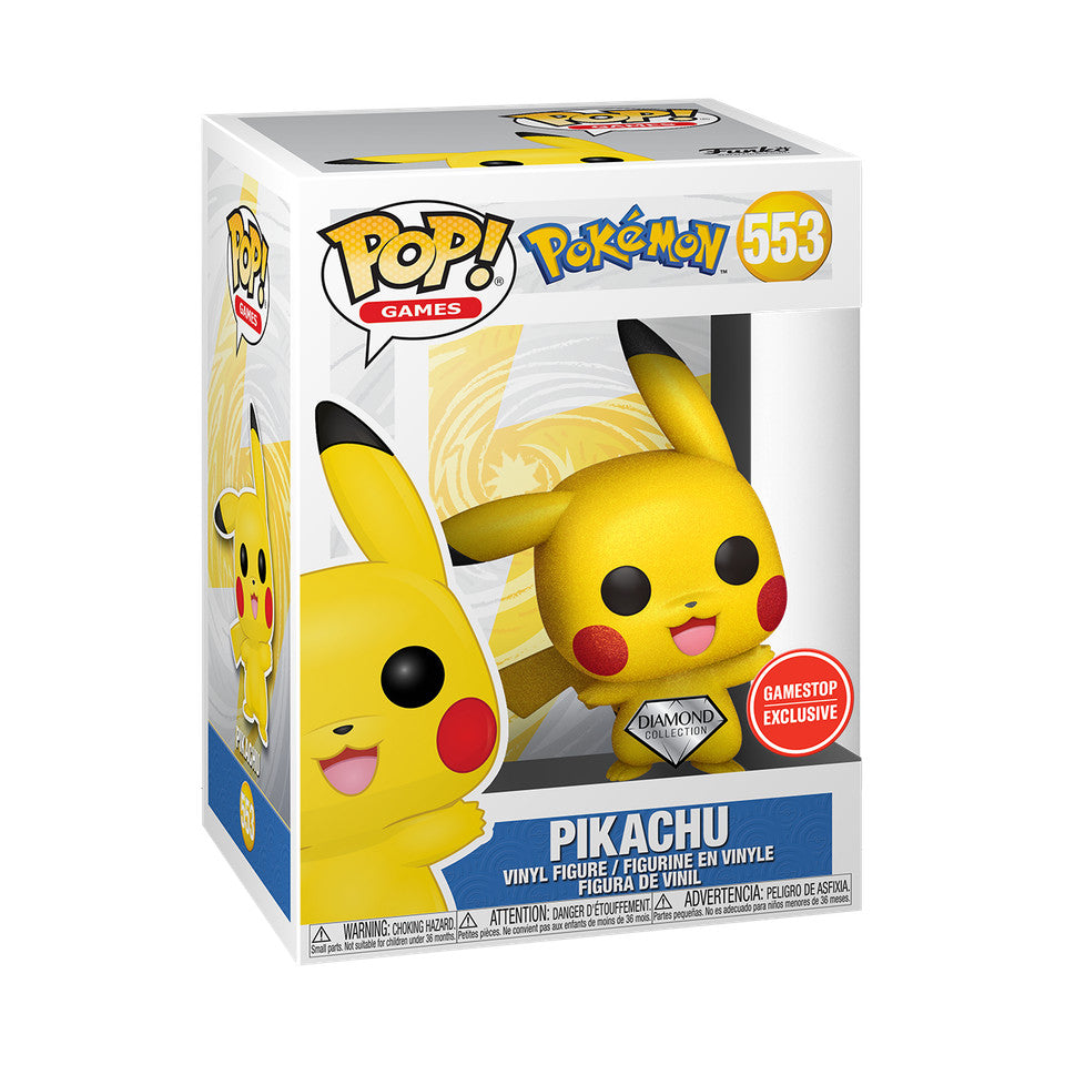 Funko Pop! Games: Pokemon - Pikachu #553 Diamond Collection - Game Stop