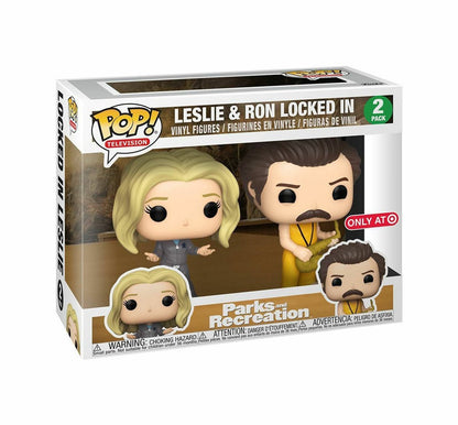 Funko Pop! Leslie & Ron Locked In - 2 Pack - Parks and Recreation Target Exclusive