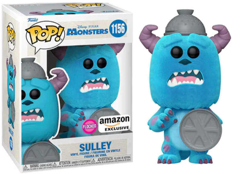Funko Pop! Disney: Monsters: Sulley #1156 Flocked-Amazon Exclusive