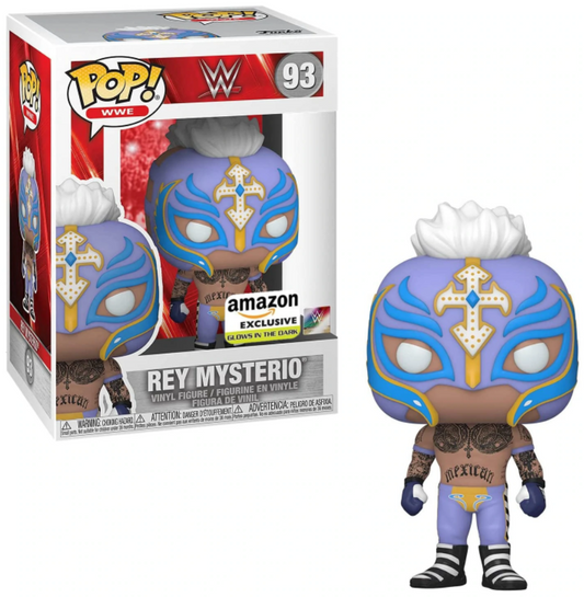 Funko Pop! WWE: Rey Mysterio #93 Amazon Glow in the Dark Vinyl Figure J4