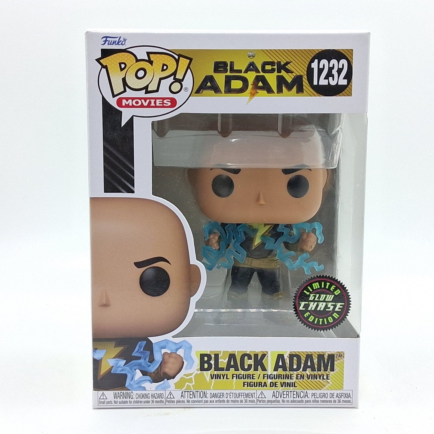 CHASE - Funko Pop! Movies: Black Adam - Black Adam #1232 GID CHASE