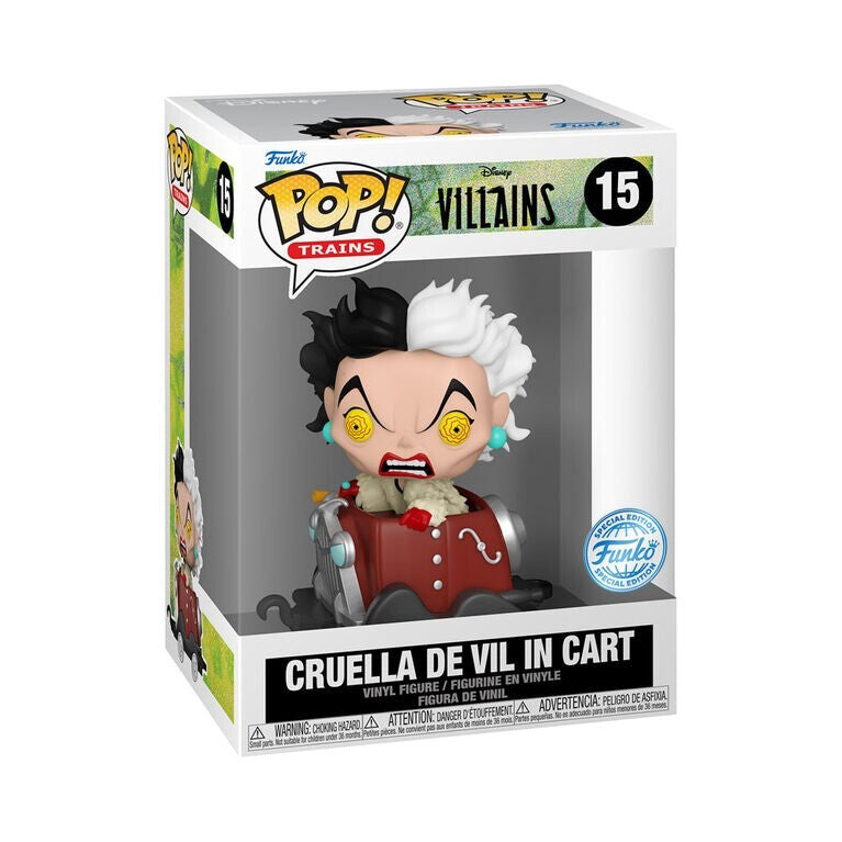 Funko Pop! Disney Villains: Cruella De Vil In Cart #15 Funko Exclusive