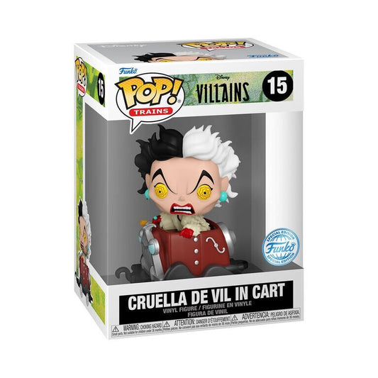 Funko Pop! Disney Villains: Cruella De Vil In Cart #15 Funko Exclusive