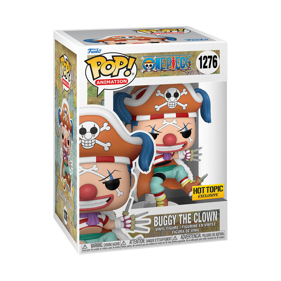 Funko Pop! Animation: One Piece: Buggy the Clown #1276 - Hot Topic Exclusive