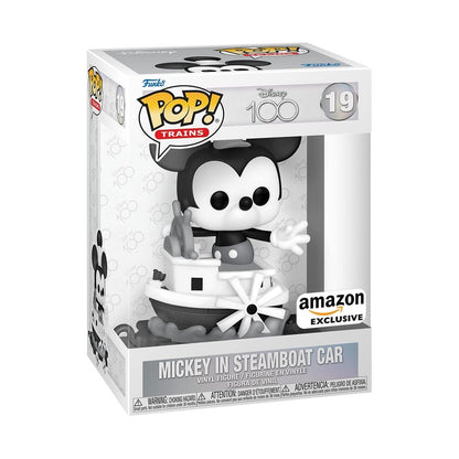 Funko Pop! Trains: Mickey In Steamboat Car #19 - Amazon Exclusive