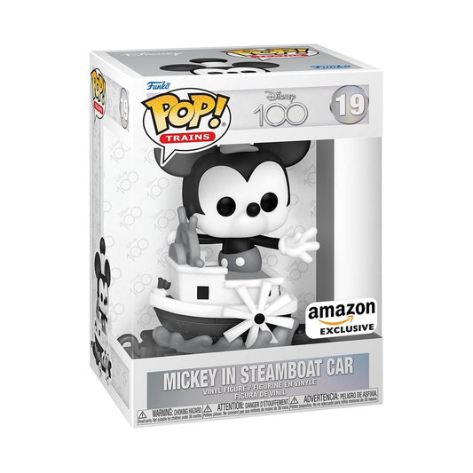 Funko Pop! Trains: Mickey In Steamboat Car #19 - Amazon Exclusive