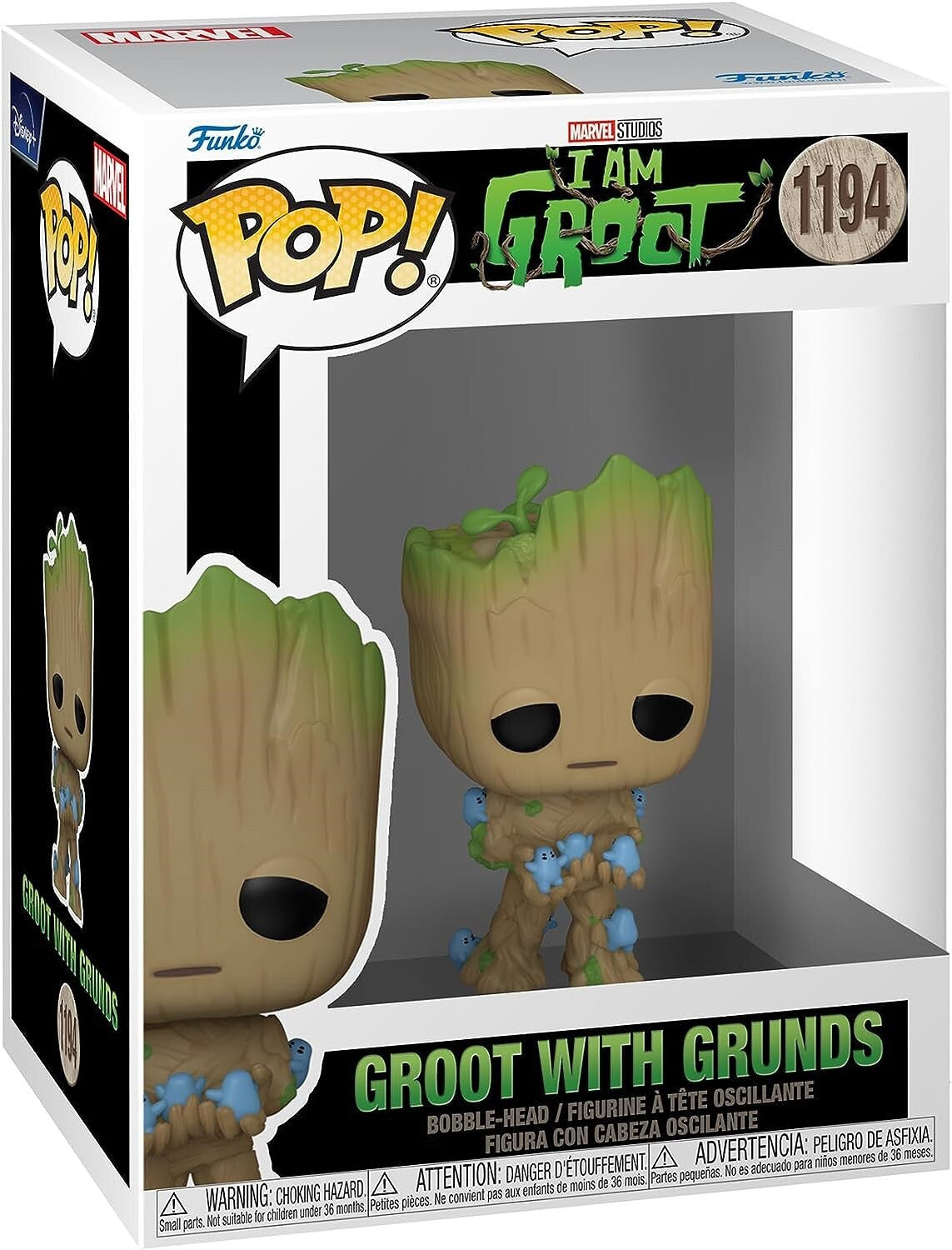 Funko Pop! Marvel: I Am Groot - Groot With Grunds #1194
