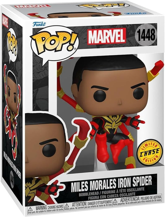 CHASE - Funko Pop! Miles Morales Iron Spider #1448 - CHASE