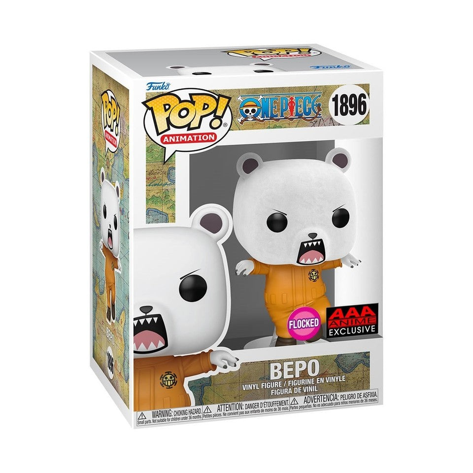 Funko Pop! Animation: One Piece: Bepo #1896 - Flocked - AAA Exclusive