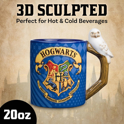 Harry Potter Hogwarts 20oz Shaped Handle Ceramic Mug