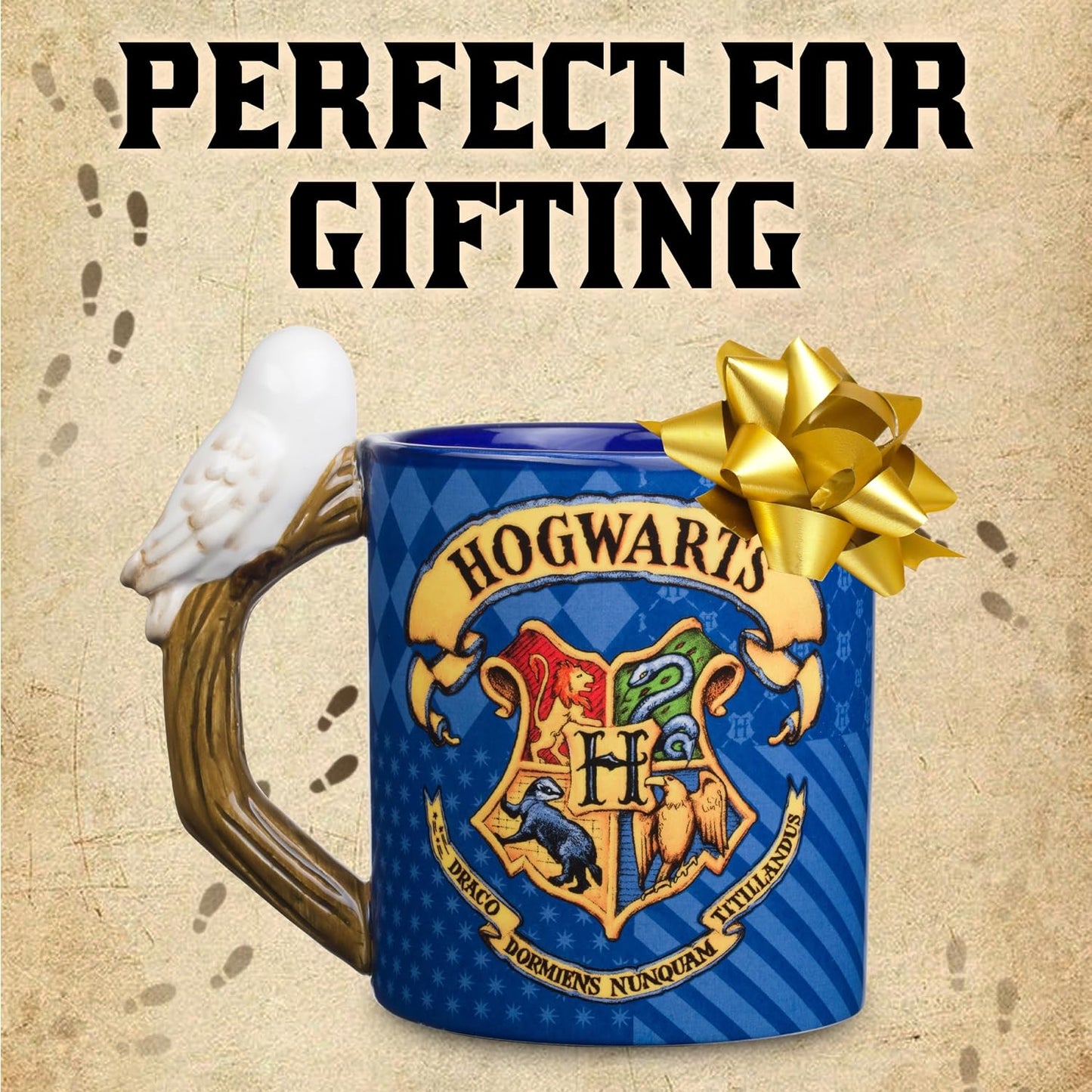 Harry Potter Hogwarts 20oz Shaped Handle Ceramic Mug