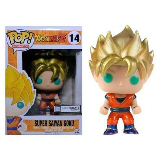 Funko Pop! Animation: Dragonball Z: Super Saiyan Goku (Metalic) - Loot Crate Exclusive