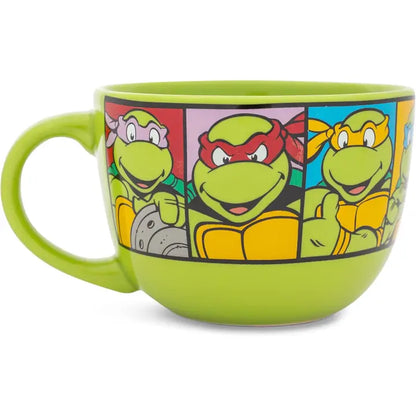 Tmnt Characters Grid 24oz Ceramic Soup Mug