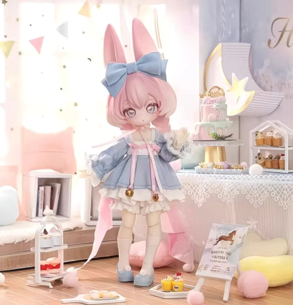 Moon Jumping Time Bunny Series 1/12 Action Figure BJD Blind Box