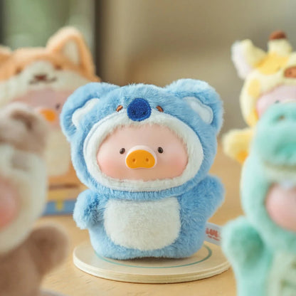 Lulu The Piggy Animal Party Puppet Show PVC Face Plush Keychain Blind Box