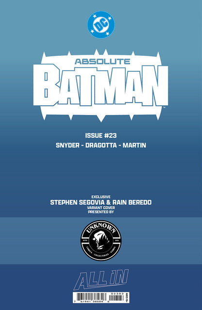 [FOIL] ABSOLUTE BATMAN #23 STEPHEN SEGOVIA EXCLUSIVE VIRGIN VAR (08/12/2026)