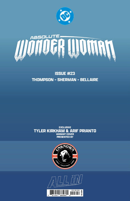ABSOLUTE WONDER WOMAN #23 TYLER KIRKHAM BATTLE DAMAGED EXCLUSIVE VAR (08/26/2026)
