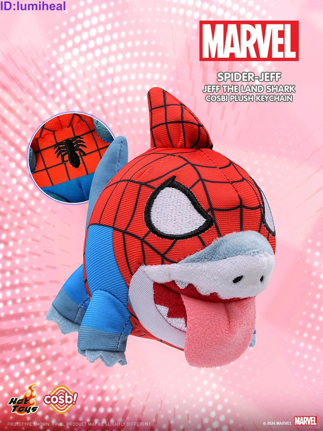 Marvel Rivals: Jeff the Land Shark Plush Keychain Blind Box