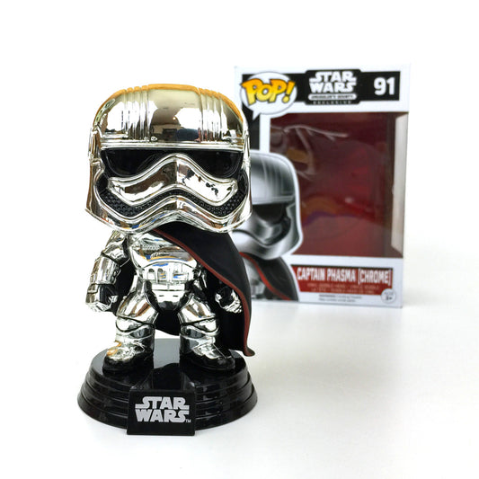 Funko Pop! Captain Phasma (Chrome) #91 - Star Wars Smuggler's Bounty Exclusive