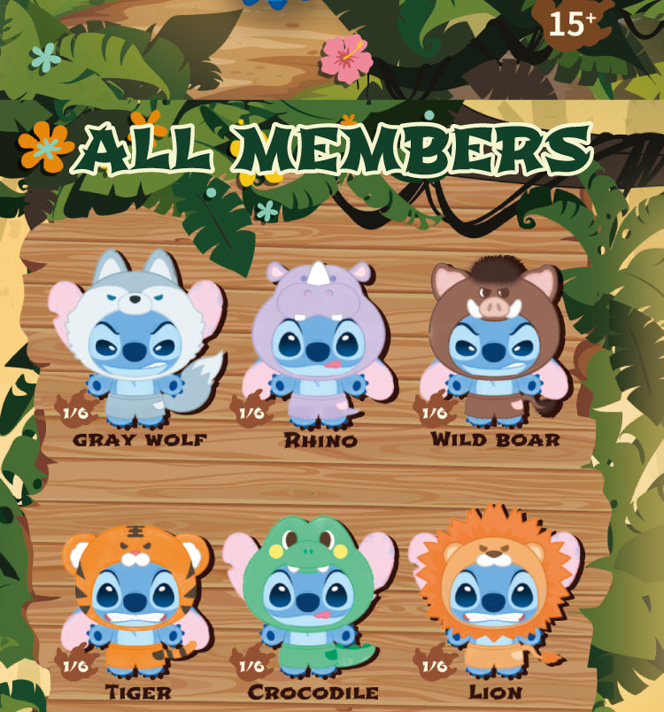 Stitch Wild Animal Series Plush Blind Box