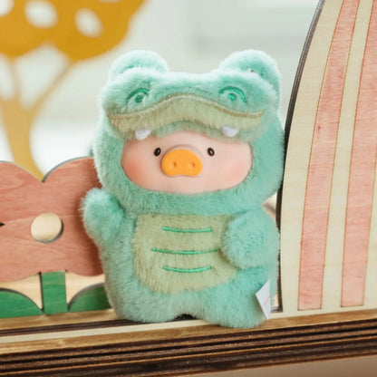 Lulu The Piggy Animal Party Puppet Show PVC Face Plush Keychain Blind Box