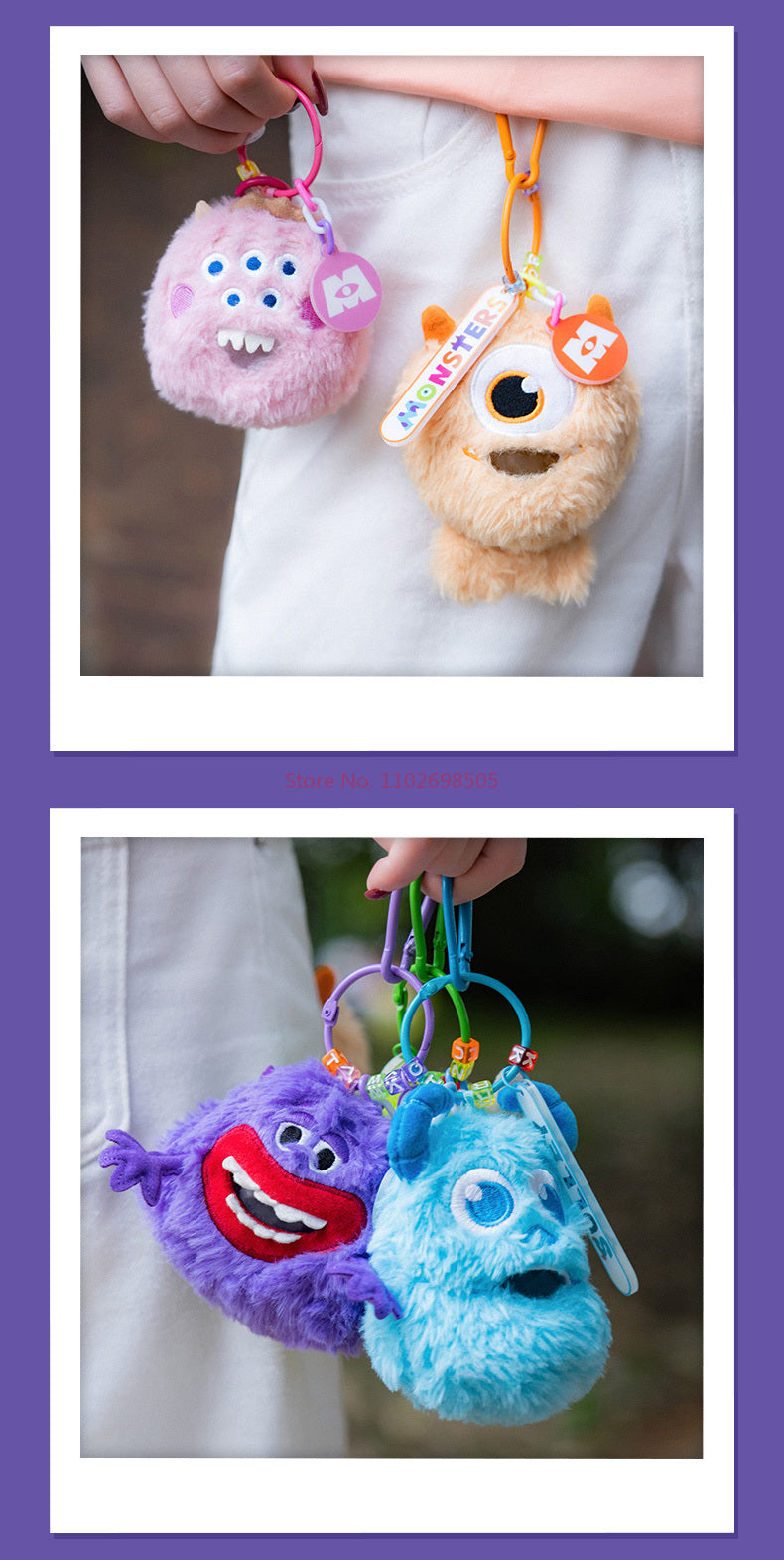 Monster University Plush Pinch Pendant Blind Box