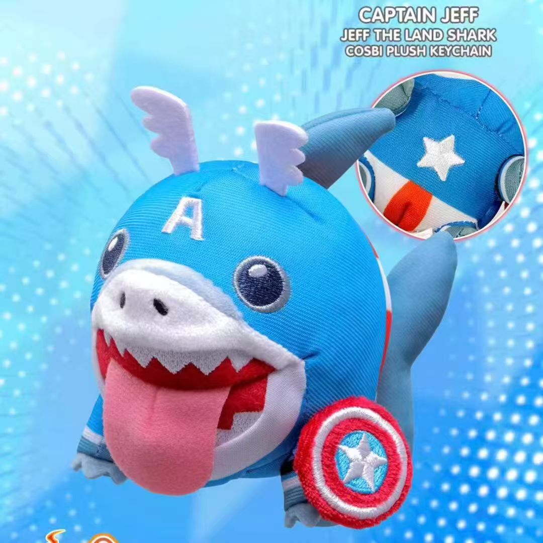 Marvel Rivals: Jeff the Land Shark Plush Keychain Blind Box