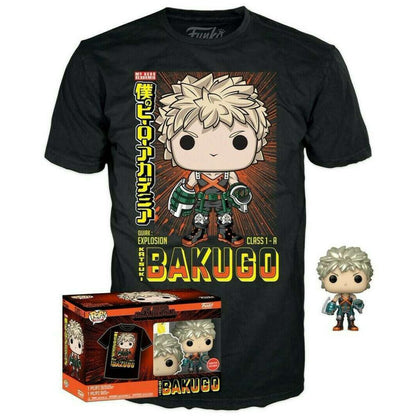 Funko Pop! TEE: Katsuki Bakugo (Metallic) with Large Tee