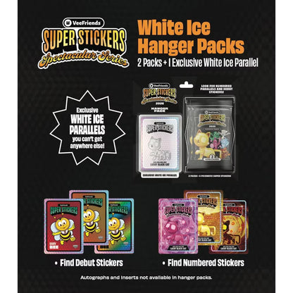 VeeFriends 2026 VeeFriends Super Stickers Spectacular Series Hanger Pack (White Ice Parallels)