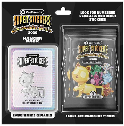 VeeFriends 2026 VeeFriends Super Stickers Spectacular Series Hanger Pack (White Ice Parallels)