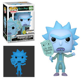 Funko Pop! Animation: Rick and Morty Hologram Rick Clone #665