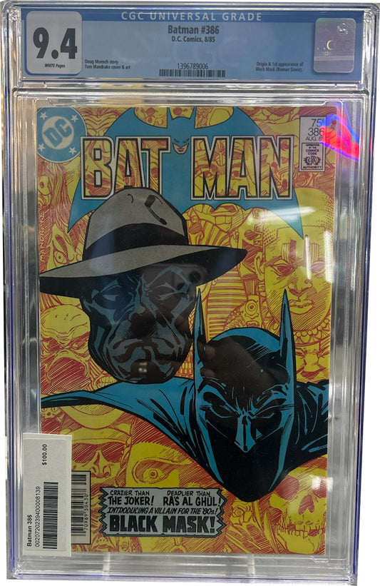 Batman #386 CGC 9.4 First app Black Mask