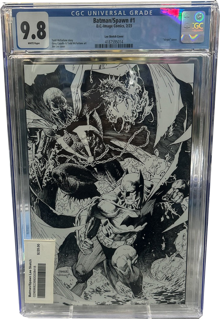 Batman/Spawn #1 Lee Sketch CGC 9.8