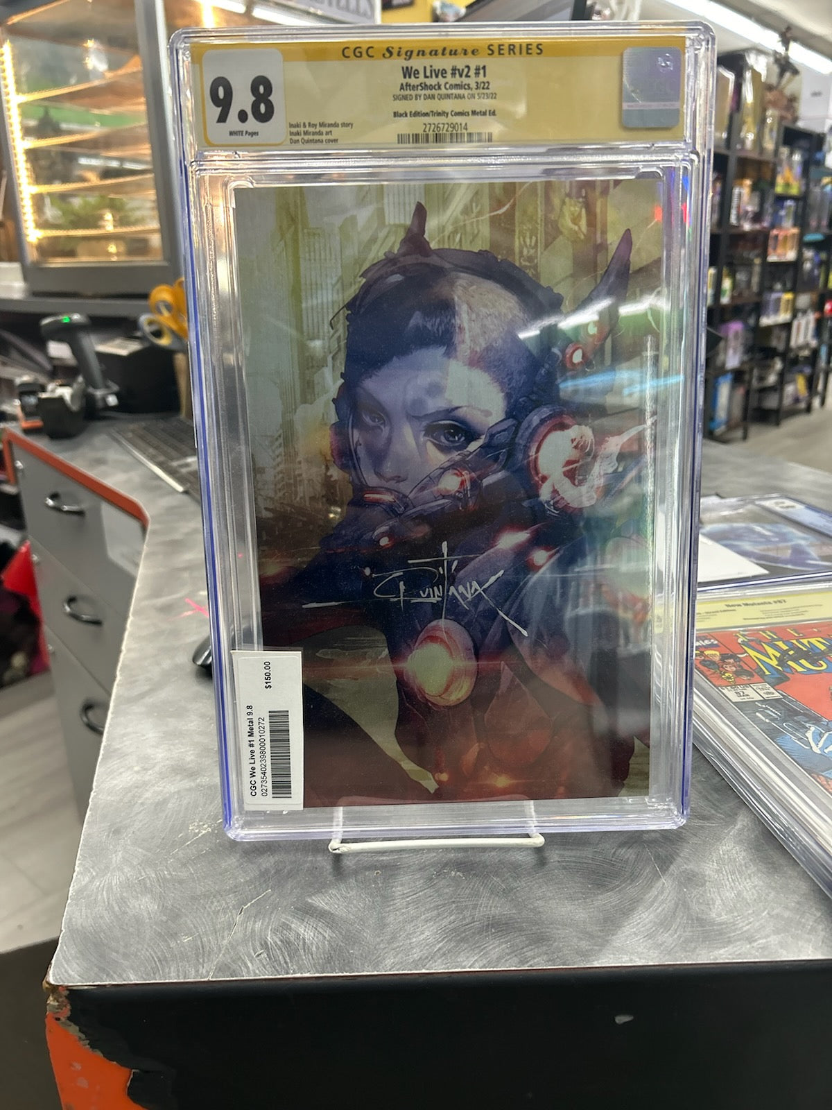 CGC We Live #1 Metal 9.8 Signed by Dan Quintana