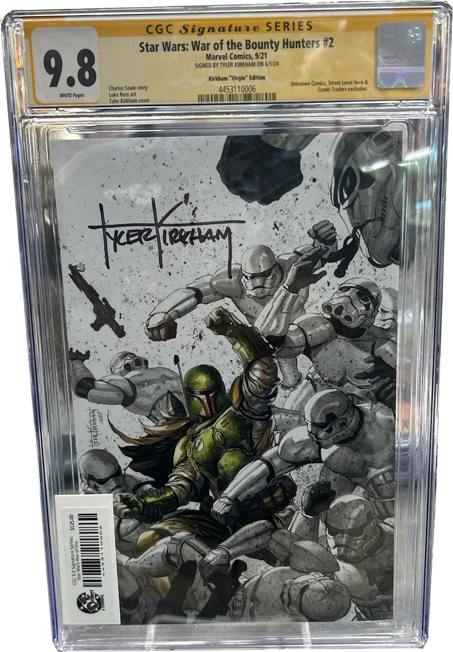 CGC 9.8 Signature Series: STAR WARS WOTBH #2 Signed by "Kirkham" Virgin Cover