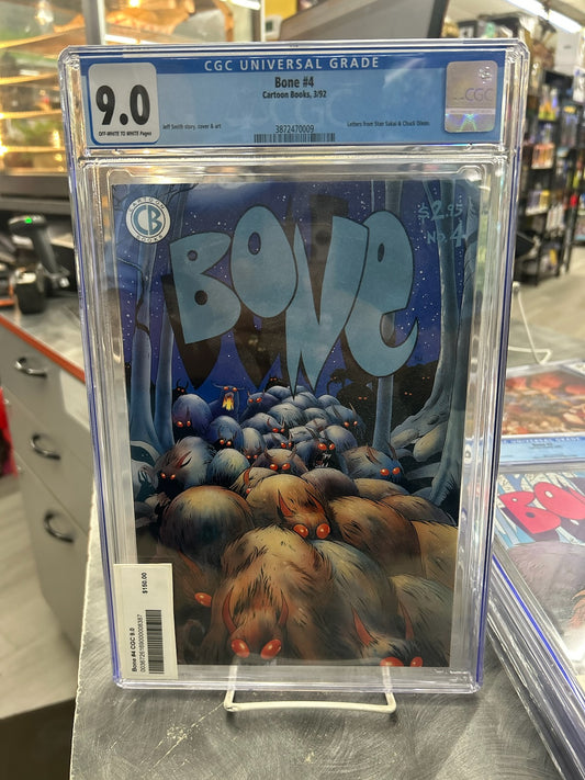 Bone #4 CGC 9.0 1st Printing