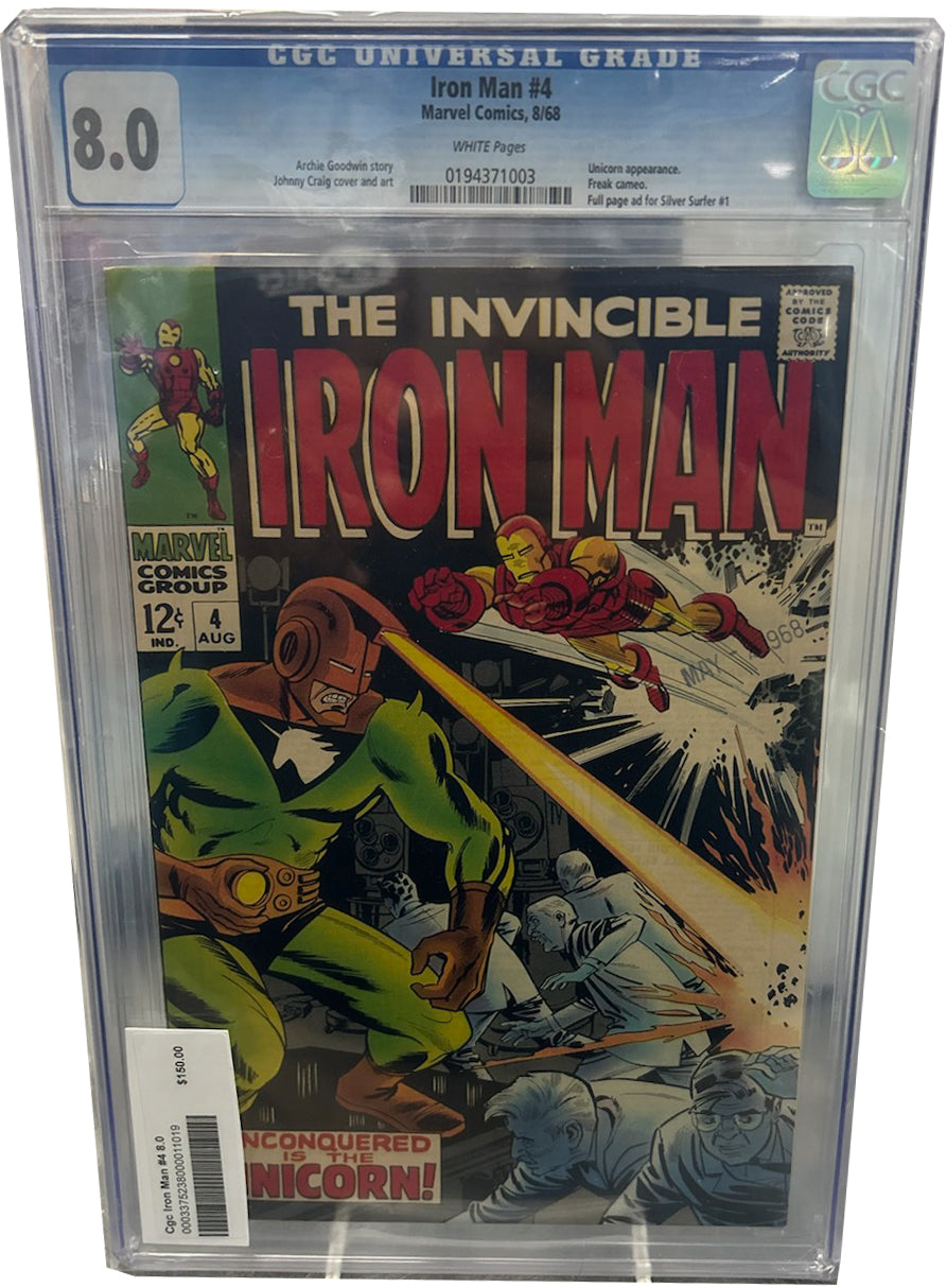 Iron Man #4 GCG 8.0 1968