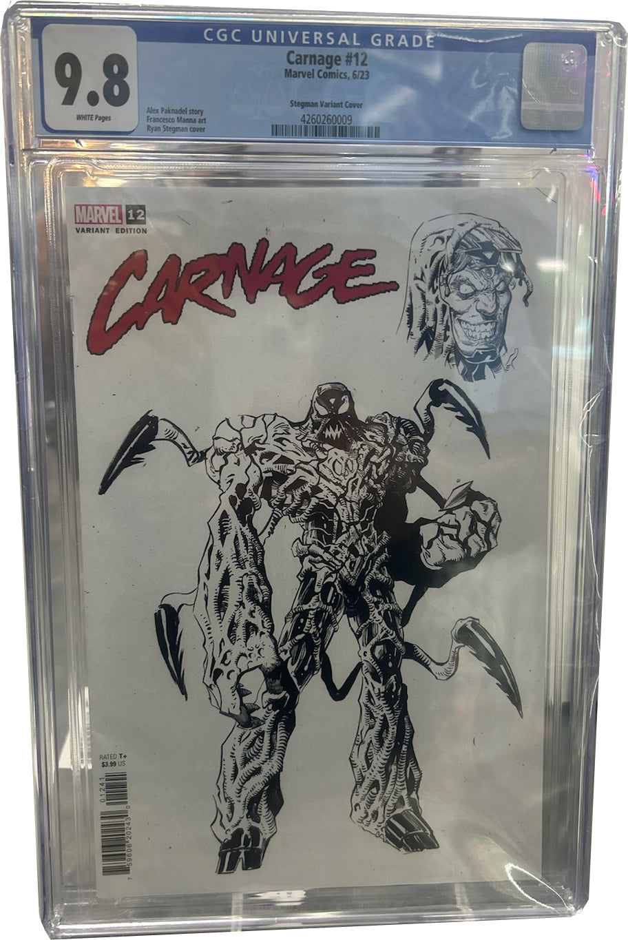 Carnage #12 CGC 9.8 Stegman Variant